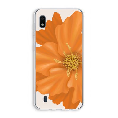 Orange Ellila flower: Samsung Galaxy A10 Transparant Hoesje