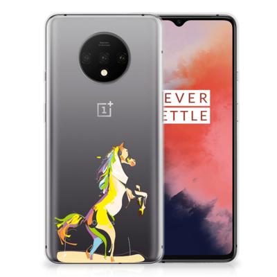 OnePlus 7T Telefoonhoesje met Naam Horse Color OnePlus 7T Telefoonhoesje met Naam Horse Color