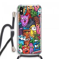 Vexx Mixtape: iPhone XS Max Transparant Hoesje met koord
