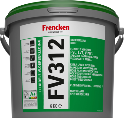 Frencken FV312 PVC & Vinyl Vloerlijm 6kg