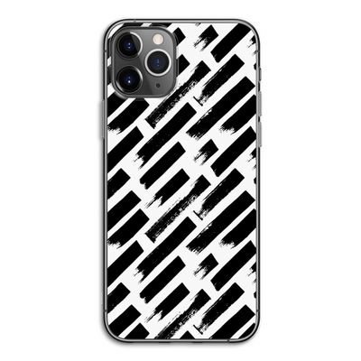 Zwarte vegen: iPhone 11 Pro Transparant Hoesje
