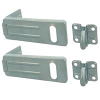 AMIG Overvalsluiting/kistoverval - 2x - voor hangsloten - 67 x 33mm - verzinkt staal