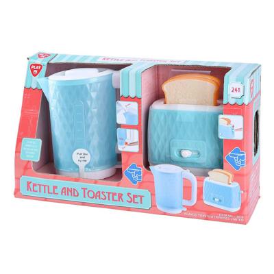 Play speelgoed waterkoker en broodrooster met brood, 4dlg.