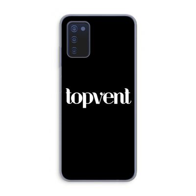 Topvent Zwart: Samsung Galaxy A03s Transparant Hoesje