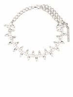 AREA collier ras-du-cou à ornements en cristal - Argent
