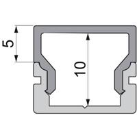 Deko Light 979080 Endkappe H-AU-01-08 Set 2 Stk, Weiß Profieleindkap Kunststof (l x b x h) 14 x 6 x 12 mm 1 stuk(s)