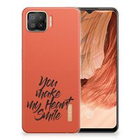 OPPO A73 4G Siliconen hoesje met naam Heart Smile - thumbnail