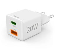 Hama 00201991 USB-oplader Binnen, Thuis Aantal uitgangen: 2 x USB-A, USB-C bus (Power Delivery) USB Power Delivery (USB-PD)