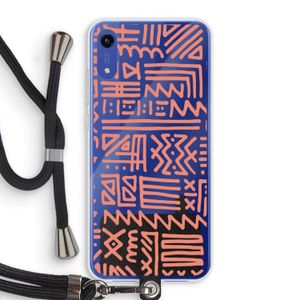 Marrakech Pink: Honor Play 8A Transparant Hoesje met koord