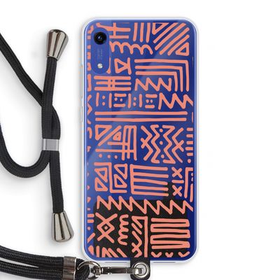 Marrakech Pink: Honor Play 8A Transparant Hoesje met koord