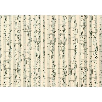 Creativ Company Karton, muzieknoten, a4, vel 210x297 mm, 180 gr, 10 vel/ 1 doos