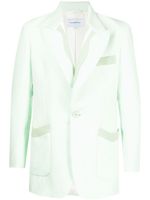 Casablanca blazer Memphis nervuré à fines rayures - Vert