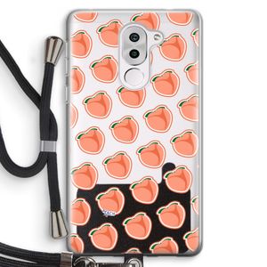 Just peachy: Honor 6X Transparant Hoesje met koord