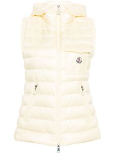 Moncler gilet Glygos à capuche - Jaune