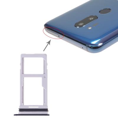 SIM Card Tray + SIM Card Tray / Micro SD Card Tray for LG G7 ThinQ G710 G710EM G710PM G710VMP G710ULM (Black)