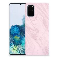 Samsung Galaxy S20 Plus TPU Siliconen Hoesje Marble Pink - Origineel Cadeau Vriendin - thumbnail