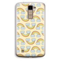 Regenboog: LG K10 (2016) Transparant Hoesje