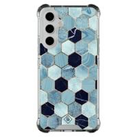 Samsung Galaxy A54 shockproof hoesje - Blue cubes