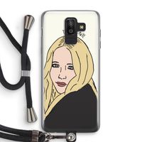 Mary Kate: Samsung Galaxy J8 (2018) Transparant Hoesje met koord