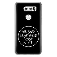 Vriendelijkheid: LG V30 Transparant Hoesje