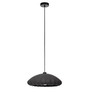 EGLO Barlaston Hanglamp - E27 - Ø 45 cm - Zwart|Grijs - Textiel