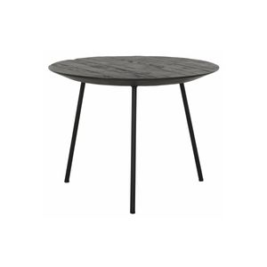 DTP Home Salontafel 'Jupiter' Teakhout, 50cm, kleur Zwart