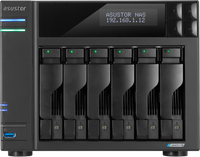Asustor LOCKERSTOR 6 NAS Desktop Ethernet LAN Zwart N5105 - thumbnail