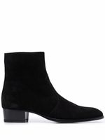 Saint Laurent bottines à fermeture zippée - Noir