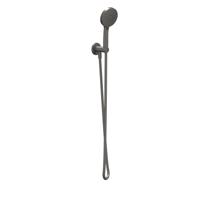 Handdoucheset IVY Set Bestaande Uit Doucheslang 150 cm, Wandhouder Met Uitlaat En Staafhanddouche Geborsteld Metal Black PVD