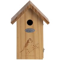 Vogelhuisje/nestkastje pimpelmees silhouet  26 cm   -