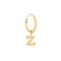 Minimalistische letter oorbel - 14K GOUD - Goud - Z