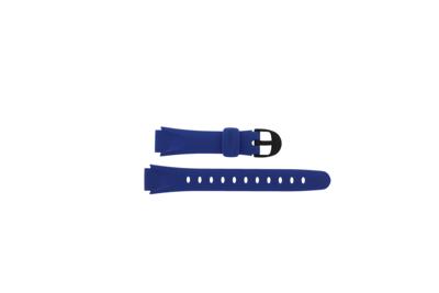 Horlogeband Casio 10128140 / LW-200-2AV Kunststof/Plastic Blauw 14mm