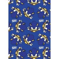 Sonic fleece plaid blauw 110 x 150 cm - polyester