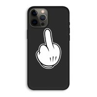 Middle finger white: iPhone 12 Pro Max Biologisch afbreekbaar hoesje