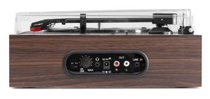 Platenspeler met Ingebouwde Speakers en Bluetooth - Fenton RP170D - Met Platenkoffer - Darkwood