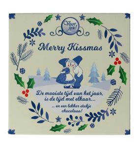 Wensreep Delftsblauw Kerst merry kissmas