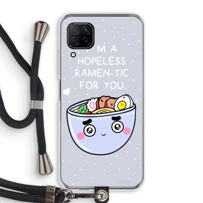 I'm A Hopeless Ramen-Tic For You: Huawei P40 Lite Transparant Hoesje met koord
