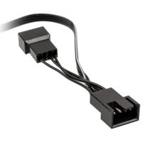 PC-ventilator Y-kabel [1x PC-ventilatorbus 4-polig - 2x PC-ventilatorbus 4-polig] 0.35 m Zwart Kolink