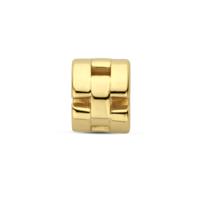 Geelgoud Vergulde 925 Zilveren Rondel - 8.5x7mm Afmeting, 4mm Binnenmaat | Elegant en Verfijnd Design