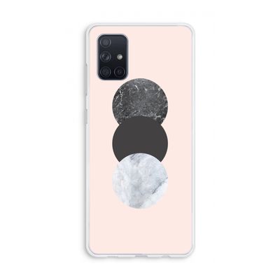 Marmeren cirkels: Galaxy A71 Transparant Hoesje