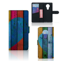 Nokia 5.3 Book Style Case Wood Heart - Cadeau voor je Vriend