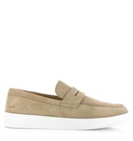 BLACKSTONE Blackstone - Enzo | Mouton suède loafers Beige Suede Loafers Heren