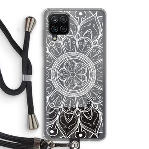 Roses Are Red: Samsung Galaxy A12 Transparant Hoesje met koord
