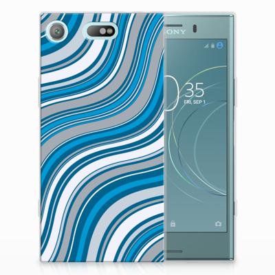 Sony Xperia XZ1 Compact | TPU bumper | Waves Blue