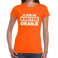 Ik voel me kneiter oranje Koningsdag t-shirt dames - thumbnail