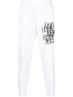 DSQUARED2 pantalon de jogging à imprimé Icon - Blanc