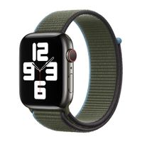 Apple origineel Sport Loop Apple Watch 42mm / 44mm / 45mm / 49mm Inverness Green - MYA72ZM/A - thumbnail