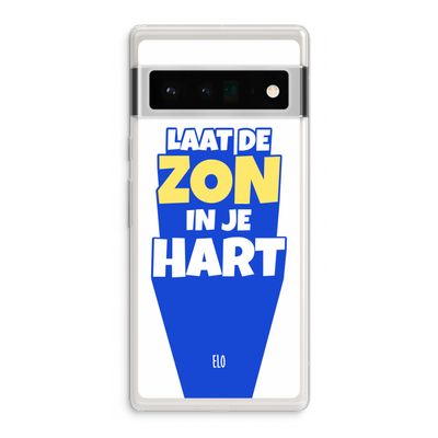 Laat de zon in je hart: Google Pixel 6 Pro Transparant Hoesje
