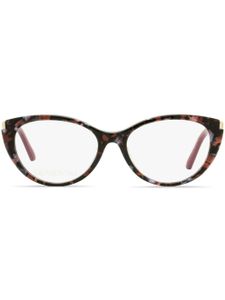 Swarovski lunettes de vue 5413 à monture papillon - Marron