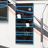 VidaXL Opslagzak met opslag zwart en blauw 63,5 x 40 cm oxford